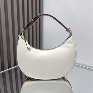 Fendigraphy Small Leather Bag White