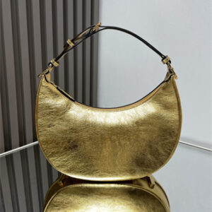 Fendigraphy Small Leather Bag Gold