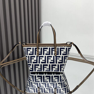 Fendi Roll Mini Tote Bag FF jacquard
