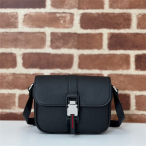 Gu.cci Super mini shoulder bag Black soft grainy leather 800313