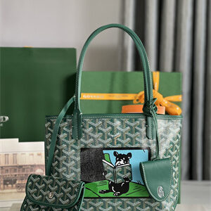 Goyard Anjou Mini Bag Chevroches Calfskin & Goyardine Canvas