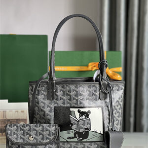 Goyard Anjou Mini Bag Chevroches Calfskin & Goyardine Canvas