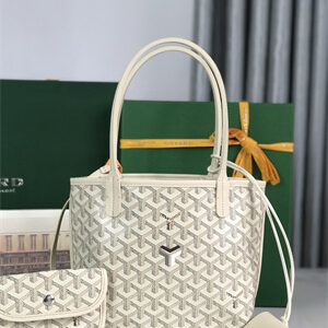 Goyard Anjou Mini Bag Chevroches Calfskin & Goyardine Canvas