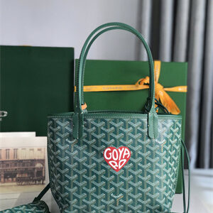 Goyard Anjou Mini Bag Chevroches Calfskin & Goyardine Canvas