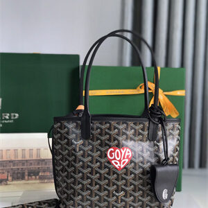 Goyard Anjou Mini Bag Chevroches Calfskin & Goyardine Canvas