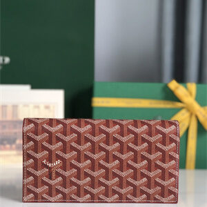 Goyard Richelieu Wallet Goyardine Canvas & Vauzelles Calfskin