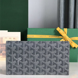 Goyard Richelieu Wallet Goyardine Canvas & Vauzelles Calfskin