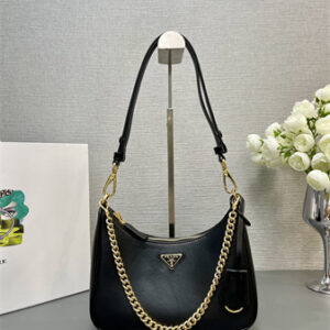Prada Re-Edition Smooth Leather mini-bag Black 1BC204