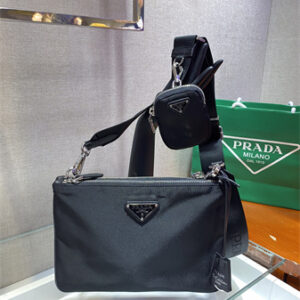 Prada Re-Edition 2000 Re-Nylon shoulder bag Black 1BH046