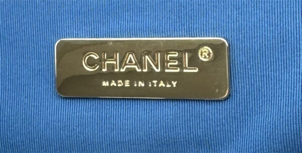 Chanel 19 Bag Denim Fabric Gold Tone AS1160 - Image 8