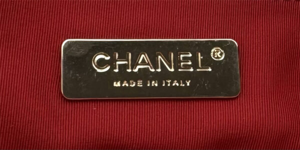 Large Chanel 19 Bag Tweed Gold Tone Pink AS1161 - Image 8