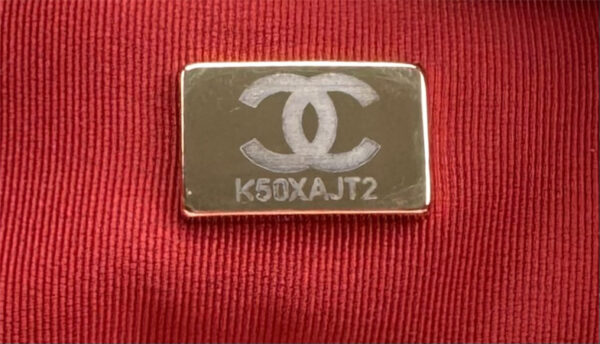 Large Chanel 19 Bag Tweed Gold Tone Pink AS1161 - Image 9