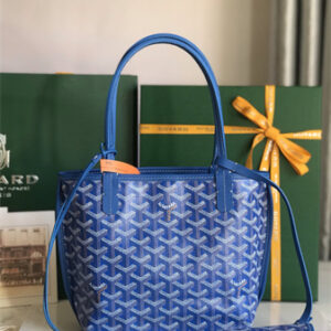 Goyard Anjou Mini Bag Chevroches Calfskin & Goyardine Canvas