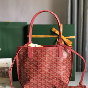 Goyard Anjou Mini Bag Chevroches Calfskin & Goyardine Canvas