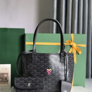 Goyard Anjou Mini Bag Chevroches Calfskin & Goyardine Canvas