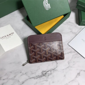 Goyard Matignon PM Wallet Goyardine Canvas & Vauzelles Calfskin