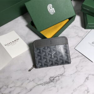 Goyard Matignon PM Wallet Goyardine Canvas & Vauzelles Calfskin