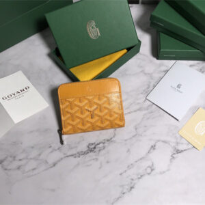 Goyard Matignon PM Wallet Goyardine Canvas & Vauzelles Calfskin
