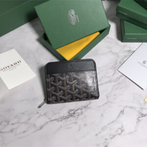 Goyard Matignon PM Wallet Goyardine Canvas & Vauzelles Calfskin