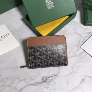 Goyard Matignon PM Wallet Goyardine Canvas & Vauzelles Calfskin