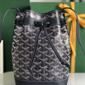 Goyard Petit Flot Bucket Bag Goyardine Canvas & Chevroches Calfskin