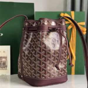 Goyard Petit Flot Bucket Bag Goyardine Canvas & Chevroches Calfskin