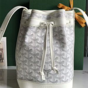 Goyard Petit Flot Bucket Bag Goyardine Canvas & Chevroches Calfskin