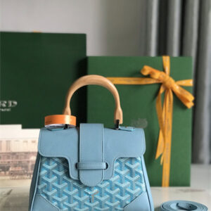 Goyard Saigon Souple Mini Bag Goyardine Canvas & Chevroches Calfskin