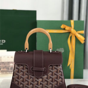 Goyard Saigon Souple Mini Bag Goyardine Canvas & Chevroches Calfskin