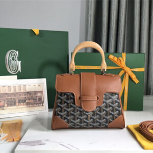 Goyard Saigon Souple Mini Bag Goyardine Canvas & Chevroches Calfskin
