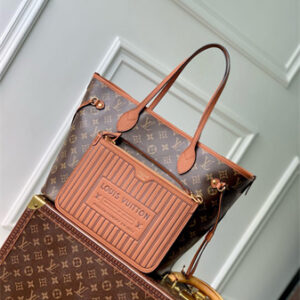 L.V Neverfull Inside Out MM Brown M12061