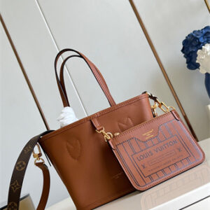 L.V Neverful Bandoulière Inside Out BB Brown M12066