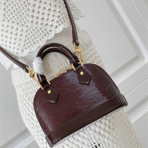 L.V Nano Alma Bag Epi Leather Burgundy M81945