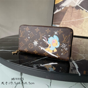 L.V  Zippy Wallet Vivienne Holidays Monogram Canvas M12223