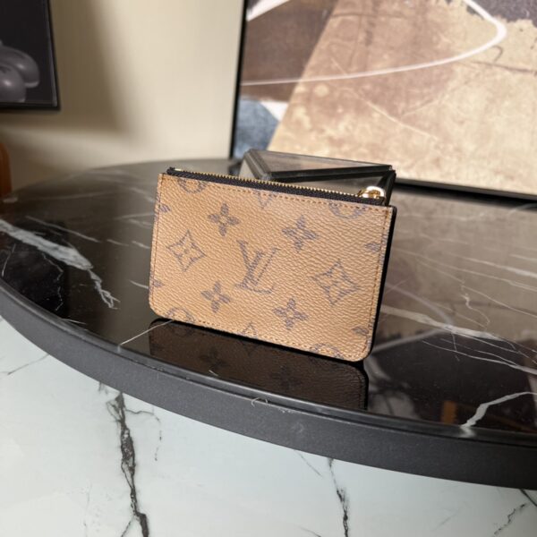 L.V Romy Card Holder Reverse  Monogram Canvas  M81912 - Image 3