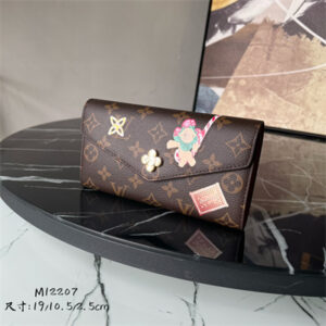 L.V Sarah Wallet Monogram Canvas Vivienne Red M12207