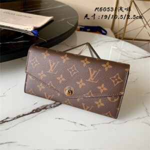 L.V Sarah Wallet Monogram Canvas Inside Brown M60531