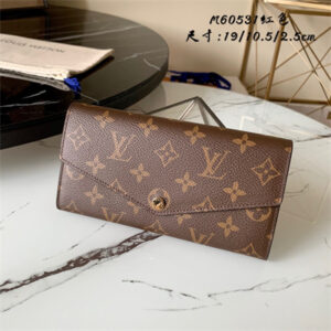 L.V Sarah Wallet Monogram Canvas Inside Red M60531