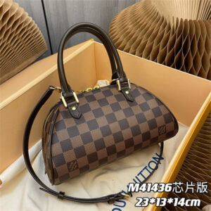 L.V Rivera Bag Damier Ebene Canvas M41436