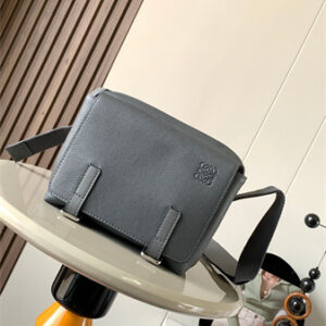 Loewe XS Military messenger bag in Soft Grained calfskin Grey