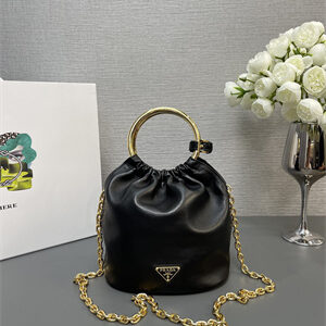 Prada Nappa leather mini bag Black 1BC227