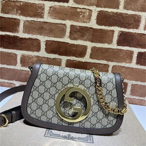 Gu.cci Blondie Shoulder Bag GG Supreme Canvas 699268