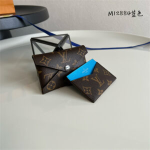 L.V Kirigami Card Holder Monogram Canvas Gaston Blue M12884