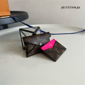 L.V Kirigami Card Holder Monogram Canvas Pondichéry Pink M12793