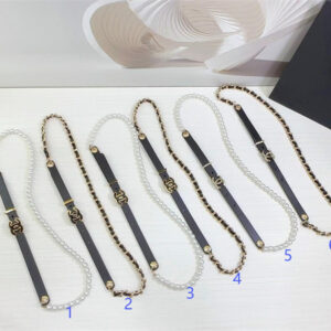 Chanel Chain /Pearls  Belts In Calfskin 15MM Options