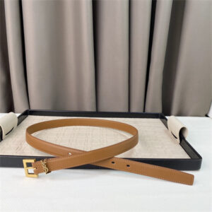 YSL Belts In Leather 20MM Gold Hardware Brown