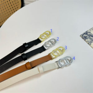 Dior Belts In Calfskin 20MM Gold/Silver Hardware Color Options