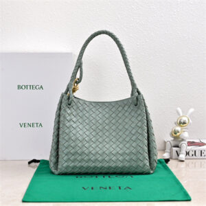 BV Large Parachute Shoulder Bag In Lambskin New Sauge