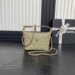 Chanel Small Hobo Bag Grained Calfskin & Gold-Tone Metal Beige AP4386