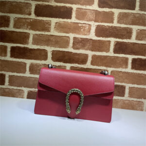 Gu.cci Dionysus small shoulder bag Red Leather 400249